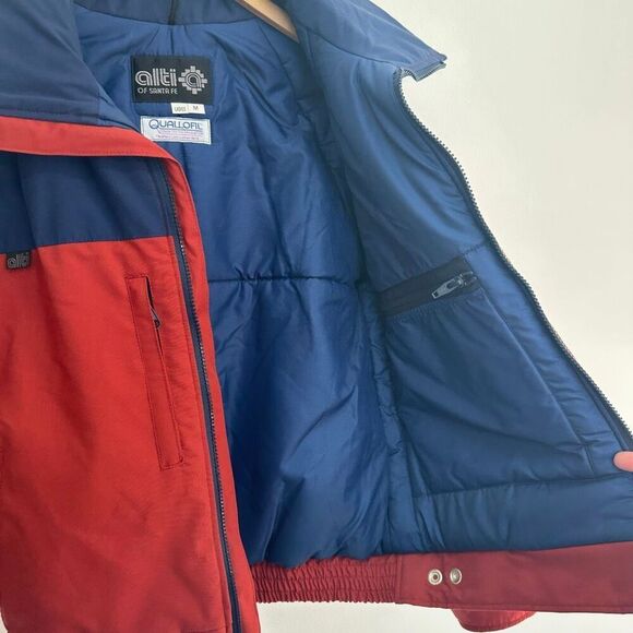 Alti of Santa Fe Women’s 80s Gore-Tex National Ski Patrol Rust Navy Zip Bomber J - Picture 8 of 14